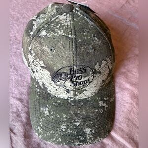 Bass Pro Shops Olive and Beige Camo Cap